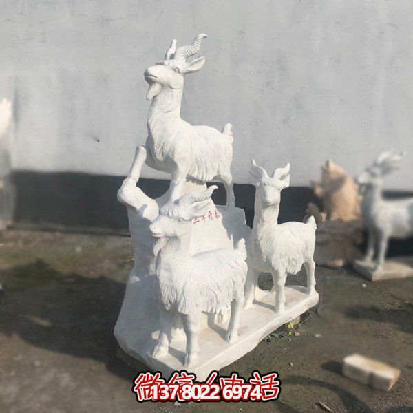 十二生肖石雕擺件，美化園林景觀(guān)