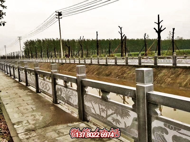 美化城市河道，完美防護欄桿，大理石裝飾