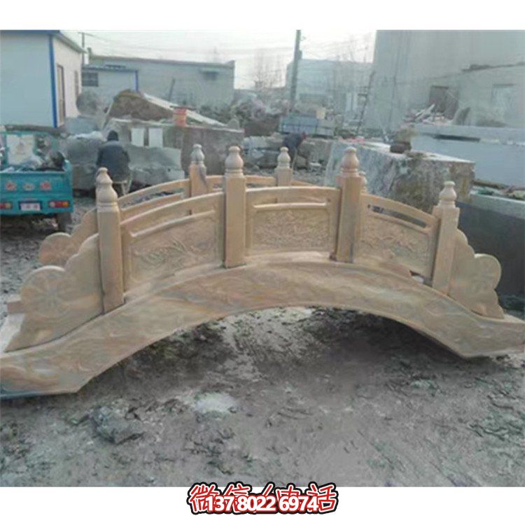 精美花崗巖雕刻石拱橋，為您的庭院裝飾添彩