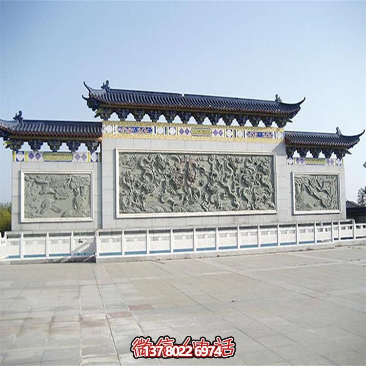 大理石雕刻景觀(guān)浮雕、大型影壁壁畫(huà)、雕塑藝術(shù)裝置