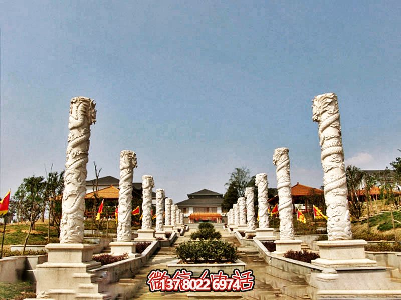 傳統工藝石雕龍柱，傳承古老文化