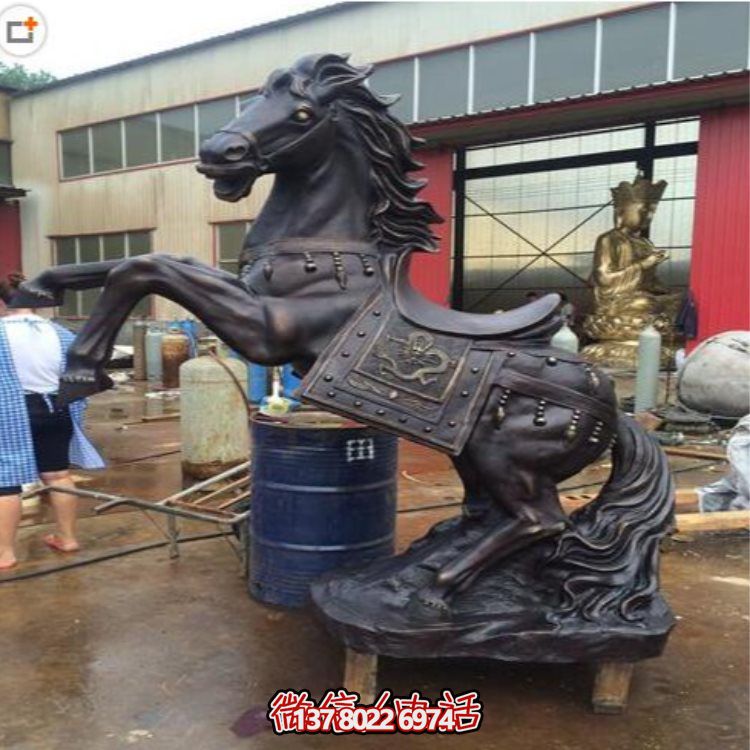 玻璃鋼仿銅戰馬擺件，裝飾你的家