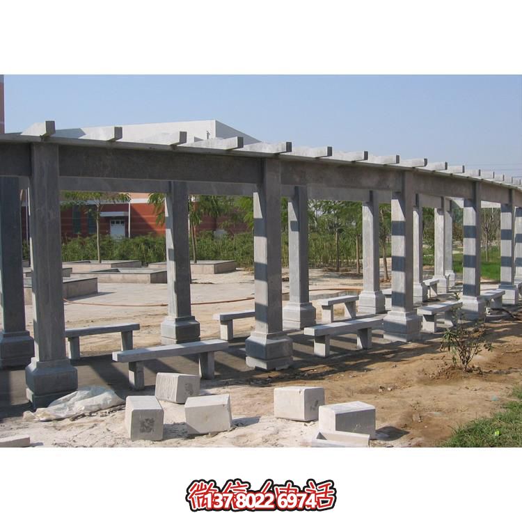 石材長(cháng)廊，為大型園林戶(hù)外空間帶來(lái)精致的石雕裝飾