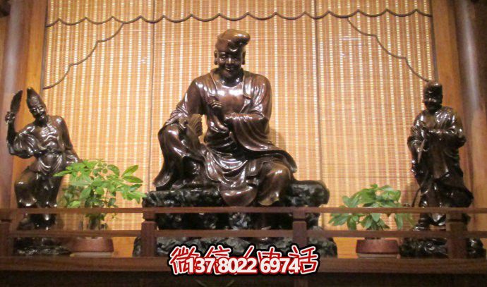 濟公仿銅不銹鋼創(chuàng  )意景區雕塑