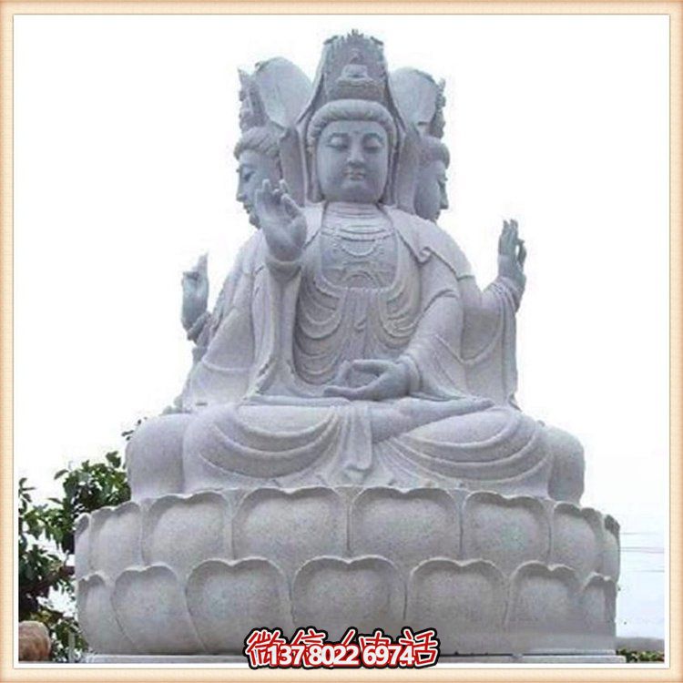 大理石觀(guān)音石雕，滴水祈福