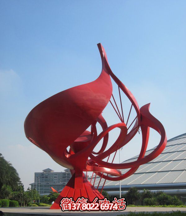 不銹鋼花朵雕塑，個(gè)性創(chuàng  )意想象