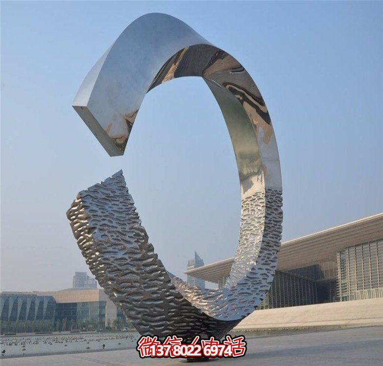 大型不銹鋼抽象景觀(guān)雕塑擺件