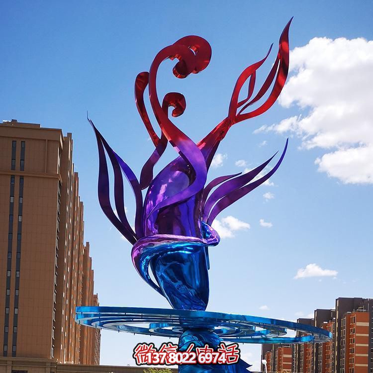 不銹鋼彩繪創(chuàng  )意景觀(guān)戶(hù)外廣場(chǎng)擺件