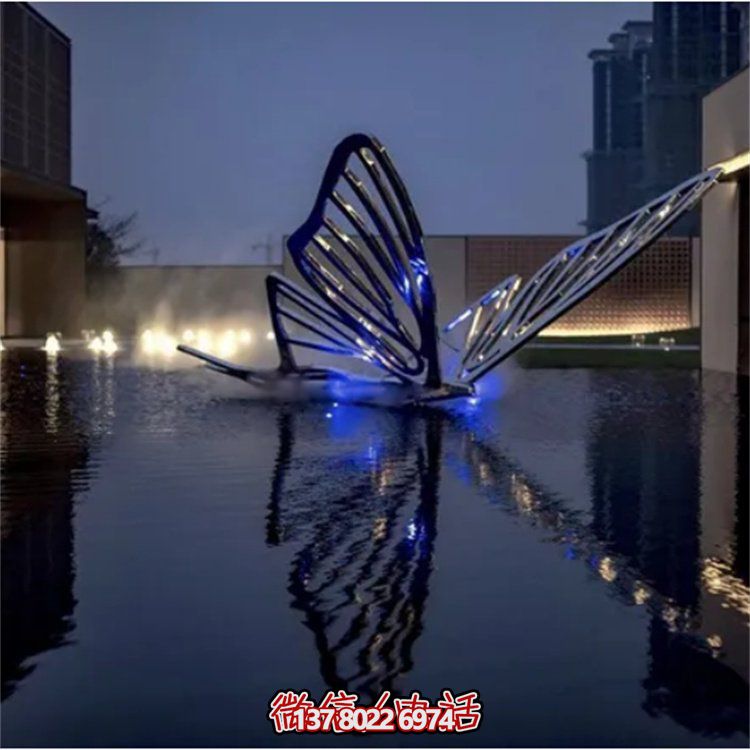 不銹鋼蝴蝶景觀(guān)金屬裝飾