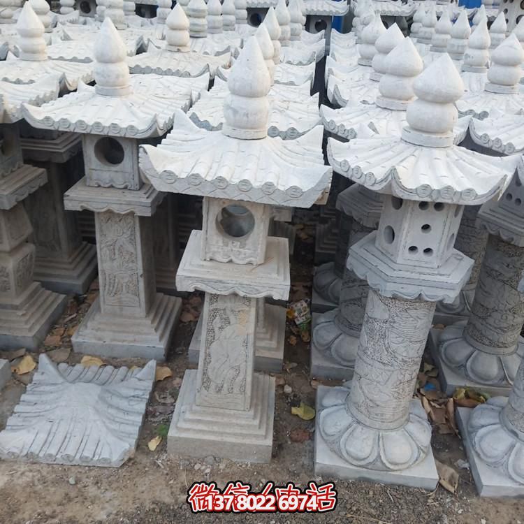 精美手工雕刻青石中式石燈擺件，打造完美園林裝飾