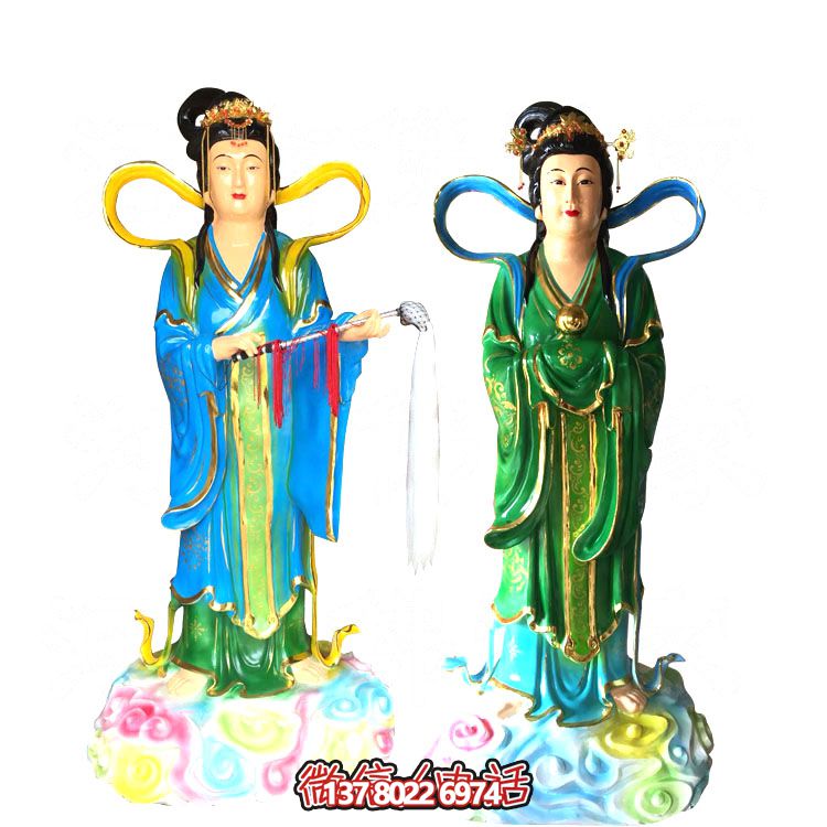 七仙女玻璃鋼雕塑，打造完美園林