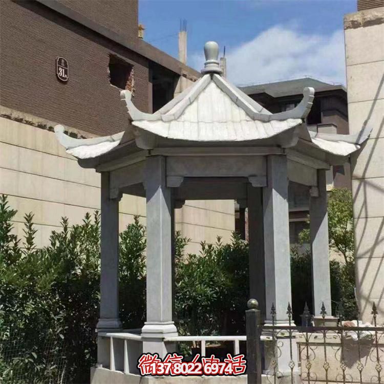 精美大理石涼亭，營(yíng)造完美宅院景象