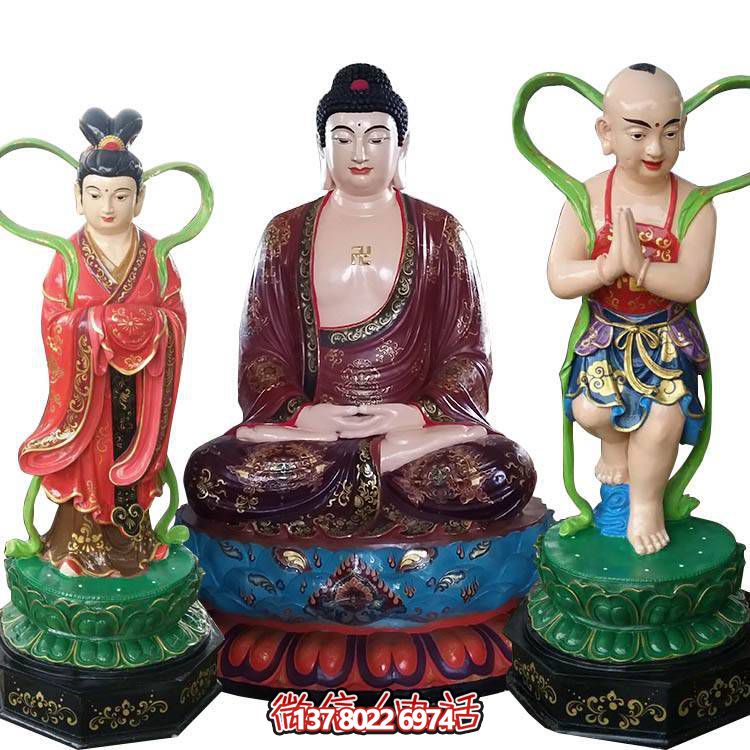 融合玻璃鋼、玻璃、彩繪技術(shù)的戶(hù)外景觀(guān)如來(lái)雕塑