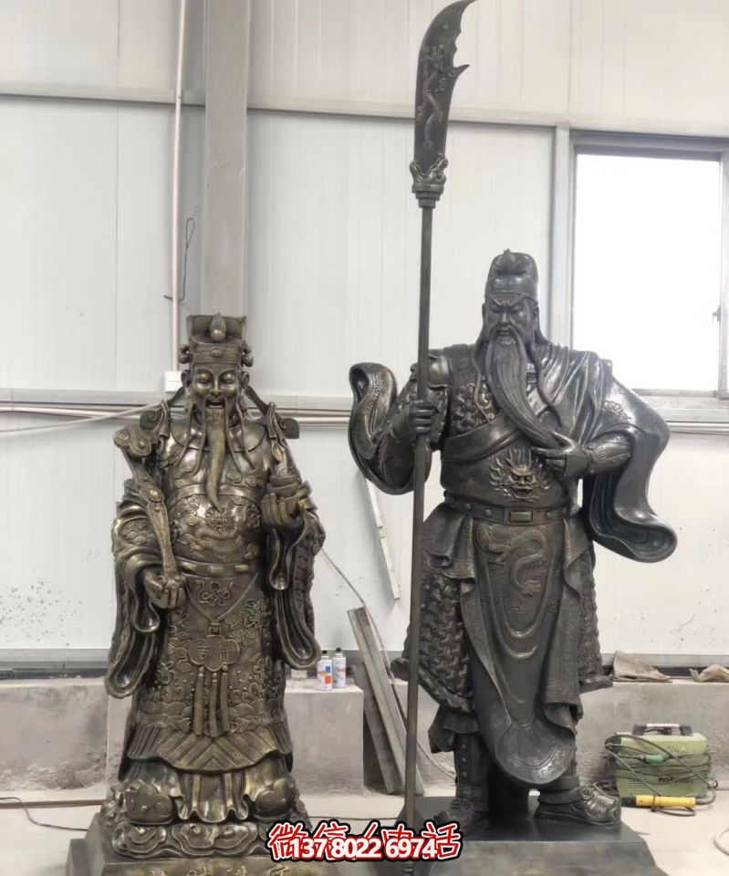 戶(hù)外大型仿銅關(guān)公雕塑景觀(guān) 戶(hù)外大型仿銅關(guān)公雕塑景觀(guān)