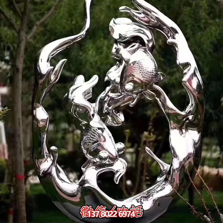 不銹鋼雕塑，為景觀(guān)廣場(chǎng)和園林增添抽象藝術(shù)