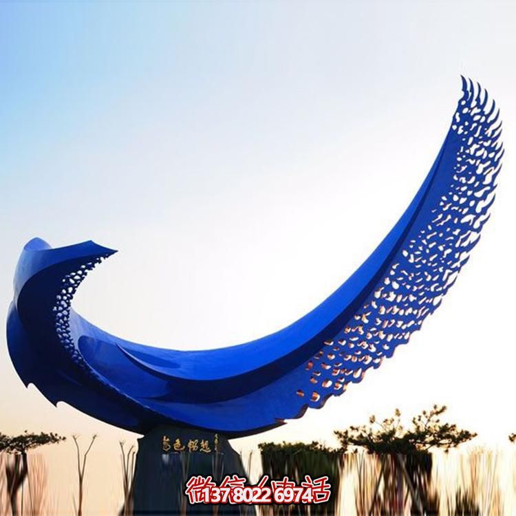 不銹鋼雕塑裝置，繽紛綠化帶景觀(guān)
