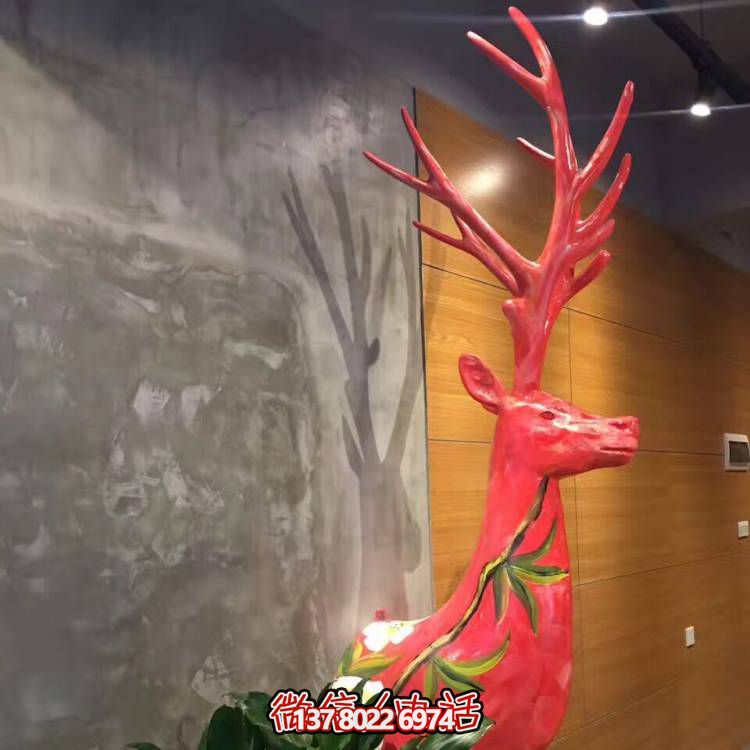 藝術(shù)之美玻璃鋼動(dòng)物雕塑彩繪景區
