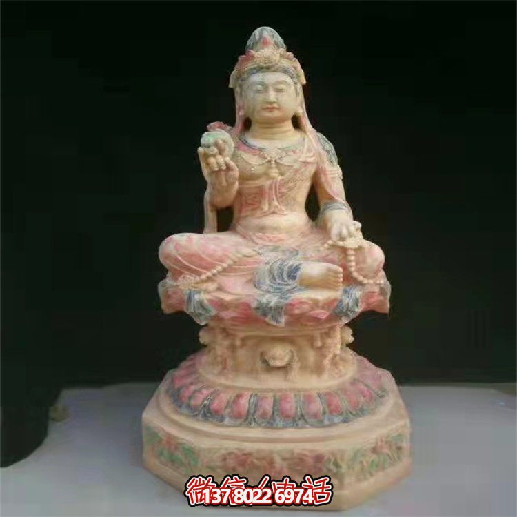 大理石觀(guān)音石雕擺件