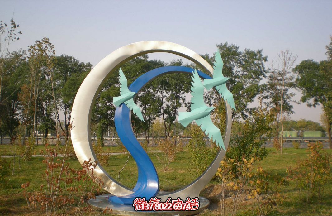 不銹鋼雕塑大雁景觀(guān)公園