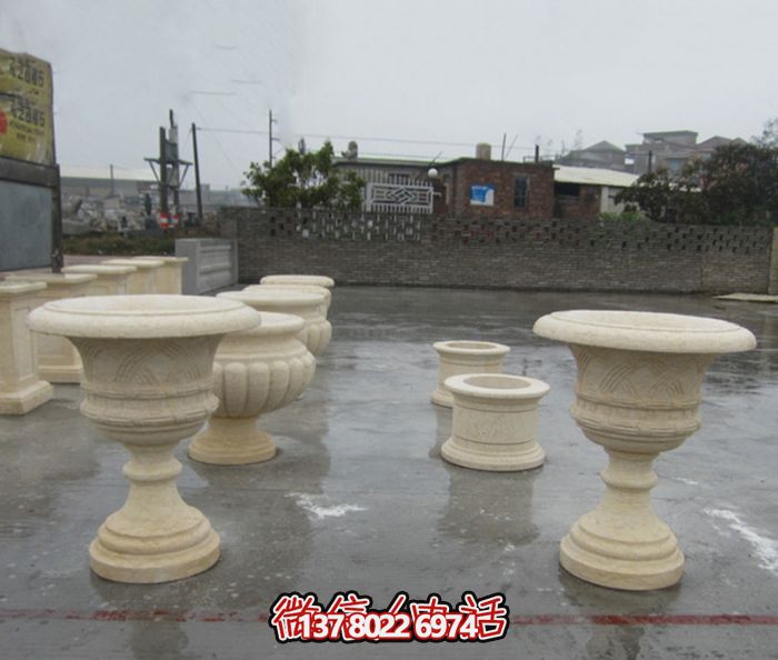 歐式石雕花盆，裝飾您的公園景觀(guān)