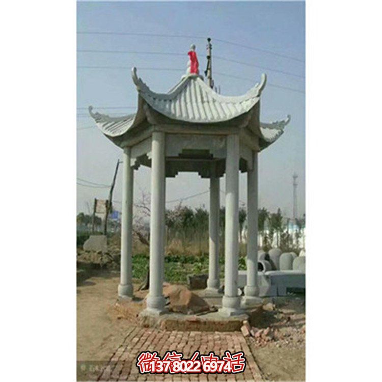精美雕刻石頭涼亭，享受乘涼休息的樂(lè )趣