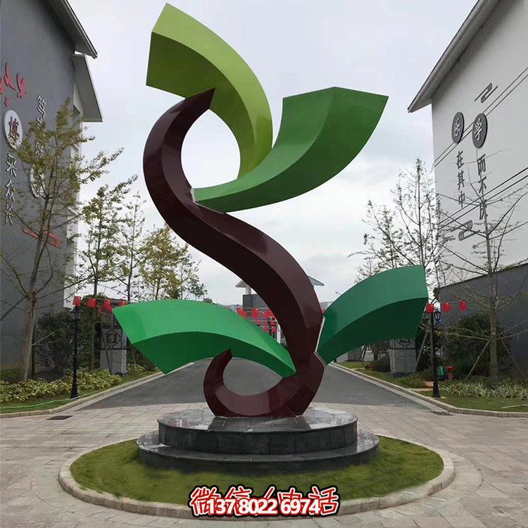 雕塑般的不銹鋼創(chuàng  )意景觀(guān)，為你的小區或別墅增添幾何美感