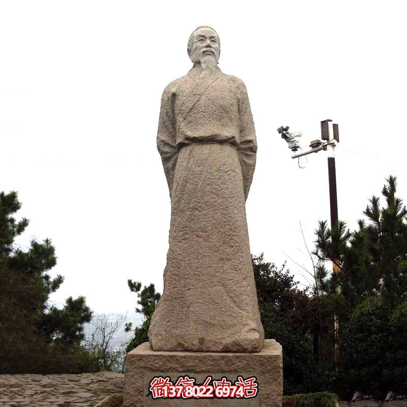 賀知章砂巖石雕像，感受歷史魅力