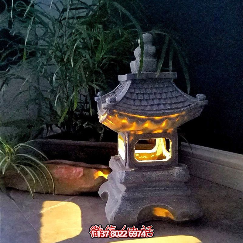 日式風(fēng)落地宮燈，創(chuàng  )意裝飾庭院室內擺件
