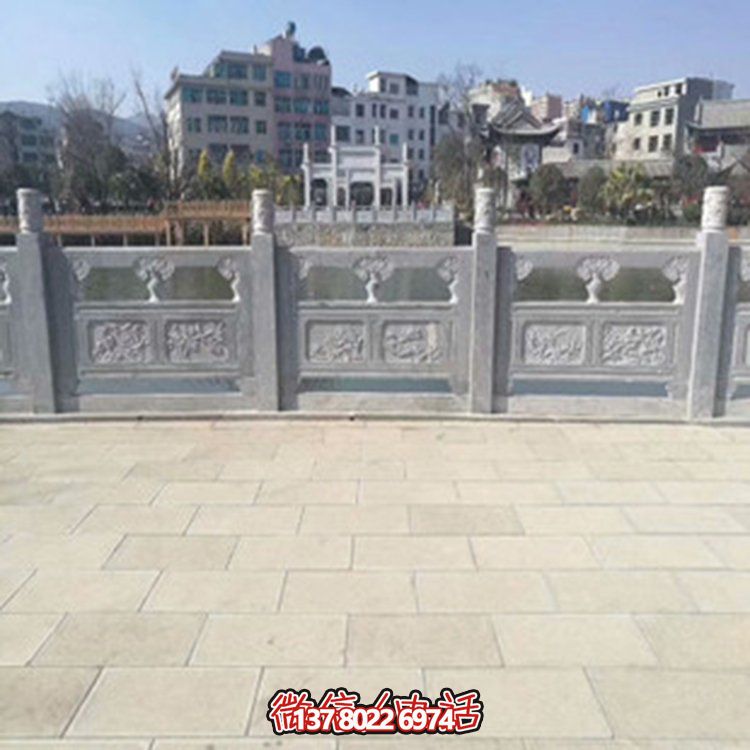 精美大理石雕塑欄桿，裝點(diǎn)戶(hù)外園林景觀(guān)