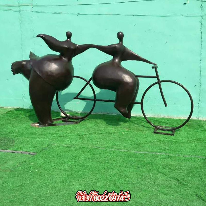 騎車(chē)胖女孩銅雕雕塑——創(chuàng )意景區裝飾 騎車(chē)胖女孩銅雕雕塑——創(chuàng )意景區裝飾