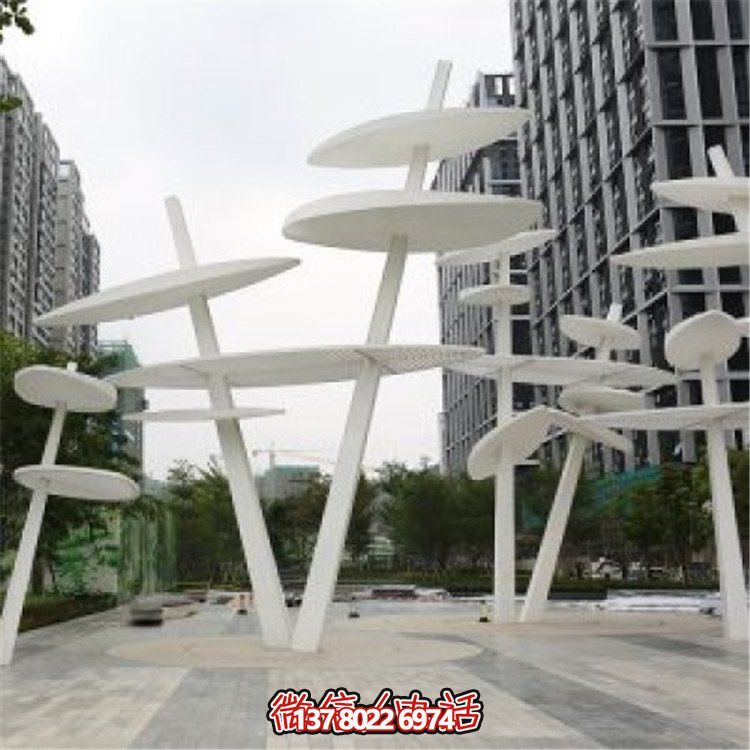 精美不銹鋼雕塑，點(diǎn)綴大型房地產(chǎn)廣場(chǎng)城市園林景觀(guān)