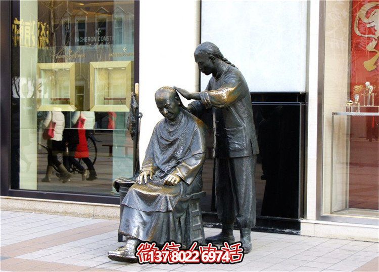 鑄銅雕塑園林景觀(guān)，讓你步行街上賞心悅目