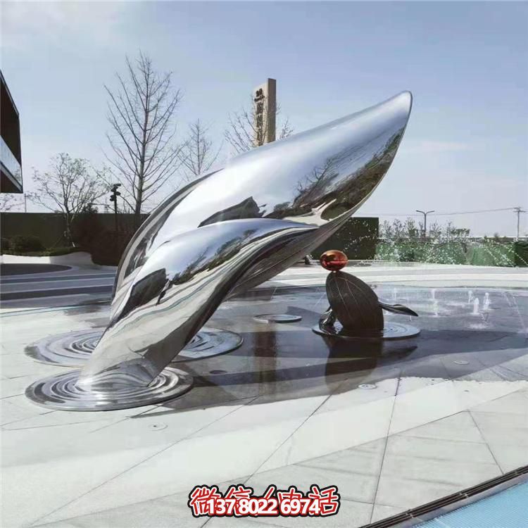 現代不銹鋼大型創(chuàng  )意景觀(guān)雕塑，美化城市廣場(chǎng)
