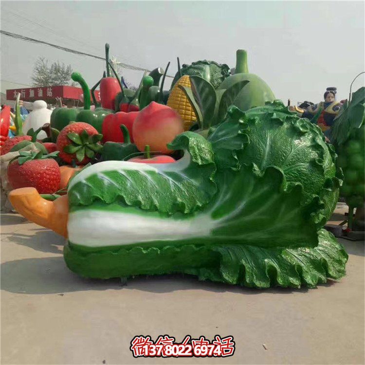 玻璃鋼仿真白菜雕塑，為您的園林戶(hù)外添彩