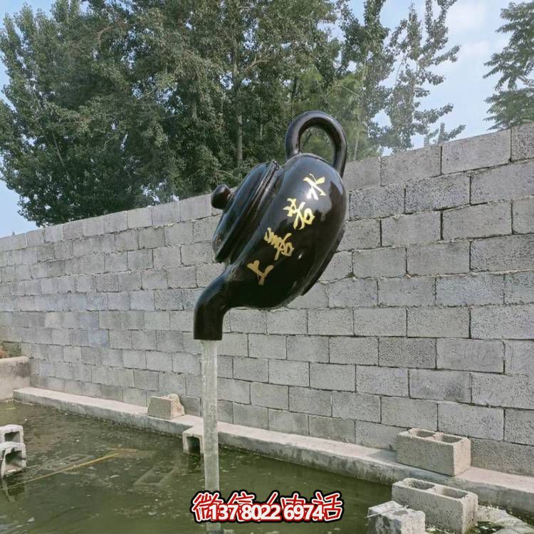 玻璃鋼懸空流水擺件，室外裝飾藝術(shù)精品