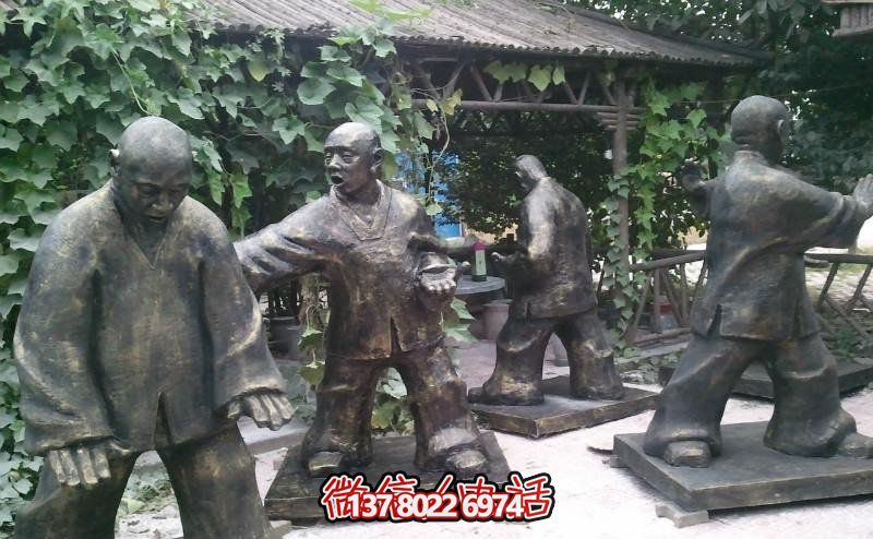 玻璃鋼雕塑景觀(guān)，為廣場(chǎng)練功夫人注入靈動(dòng)之物