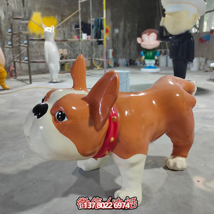 玻璃鋼彩繪創(chuàng )意游樂(lè )園狗雕塑 玻璃鋼彩繪創(chuàng )意游樂(lè )園狗雕塑