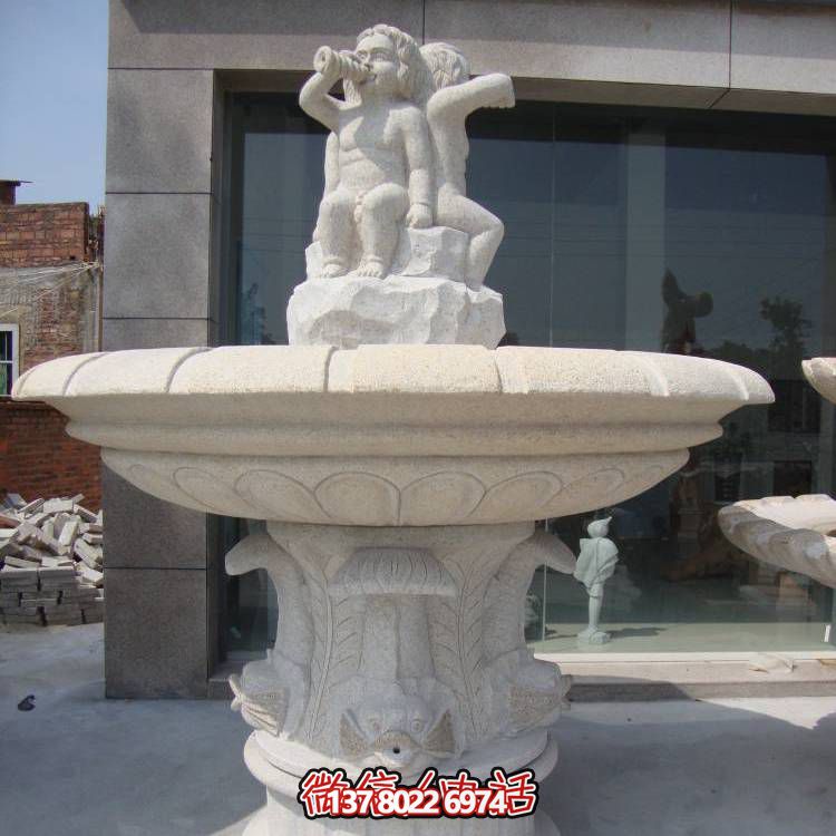 精致浪漫，歐式混搭噴泉景觀(guān)裝飾