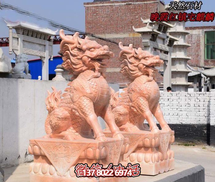 仿古神麒麟石雕，點(diǎn)綴您的庭院門(mén)口