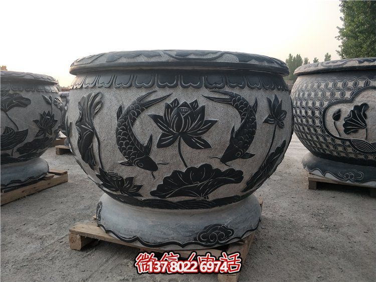 石雕魚(yú)缸·夢(mèng)幻花盆·完美養魚(yú)池