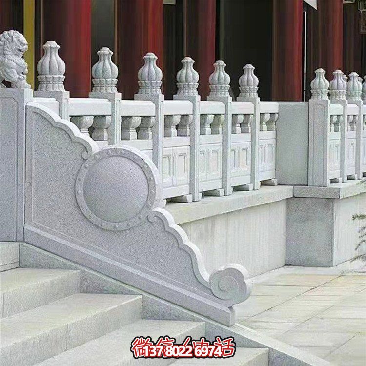 精美石雕欄桿欄板，點(diǎn)綴景區景點(diǎn)，增添園林雕塑之美