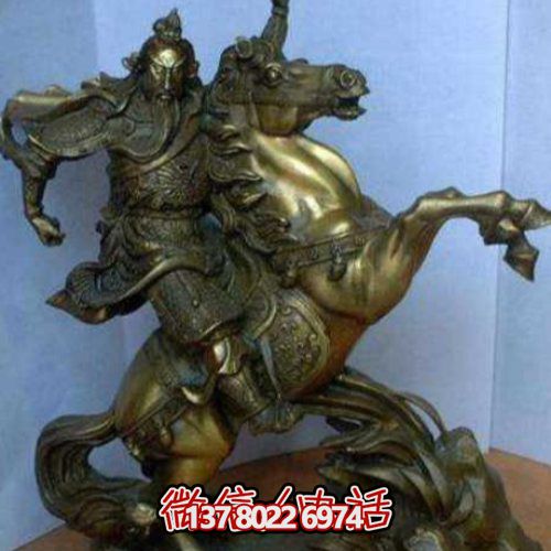 傳統工藝銅雕騎馬人物雕塑，點(diǎn)綴戶(hù)外園林
