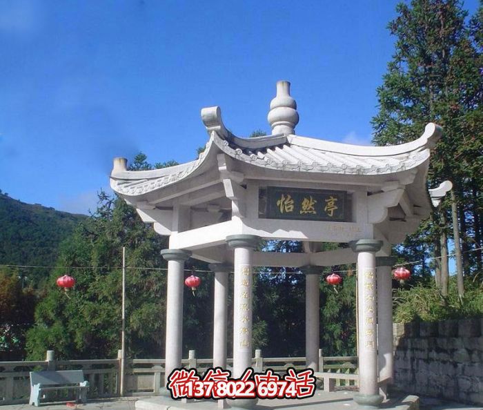 怡然仿古戶(hù)外建筑漢白玉擺放，增添農場(chǎng)景觀(guān)魅力