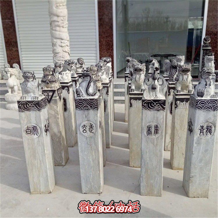 精美大理石雕塑，辟邪鎮宅，拴馬樁大型裝飾