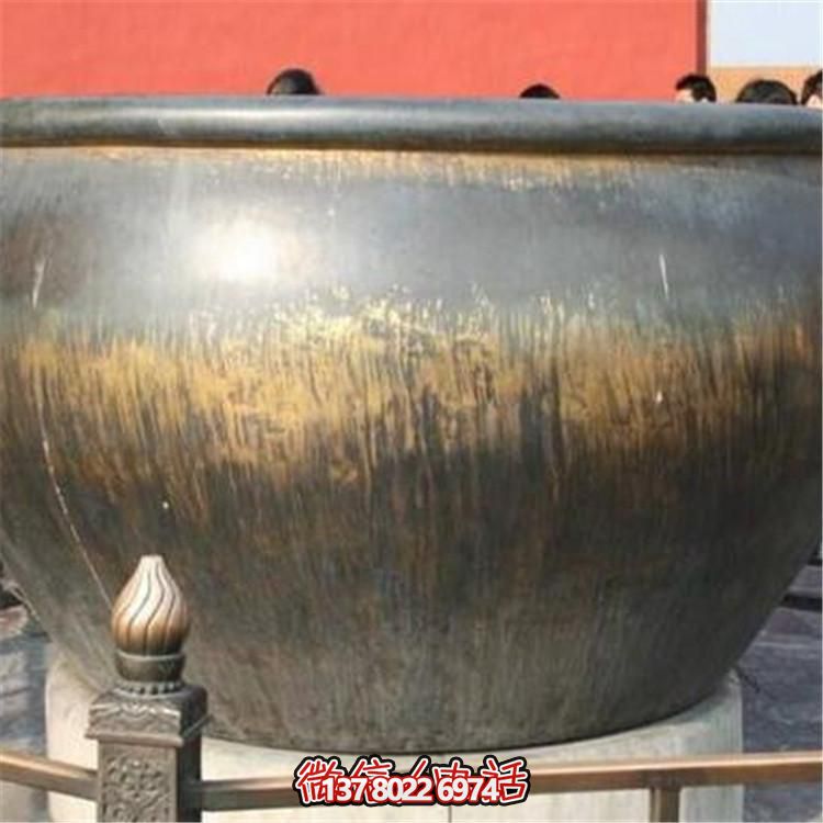 仿古黃銅養魚(yú)水缸
