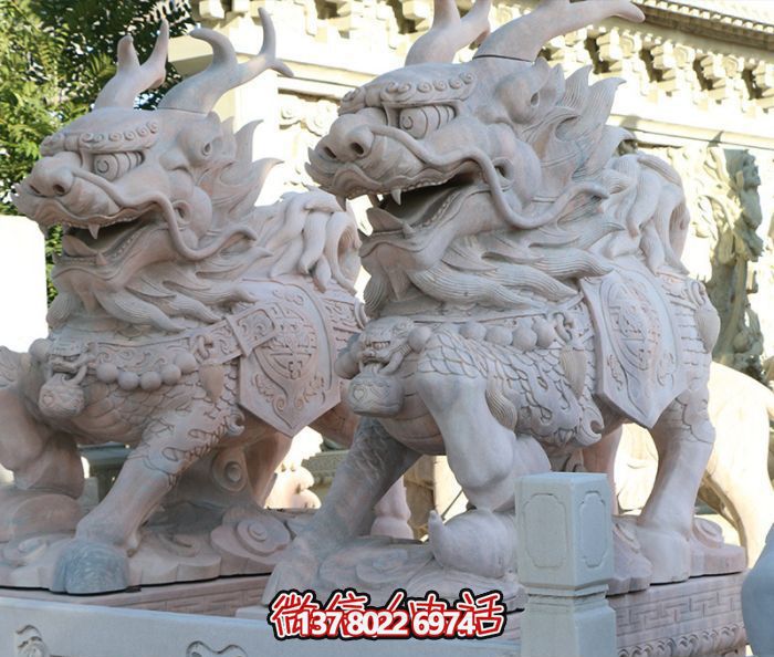 大型神麒麟大理石石雕戶(hù)外景區雕塑 大型神麒麟大理石石雕戶(hù)外景區雕塑