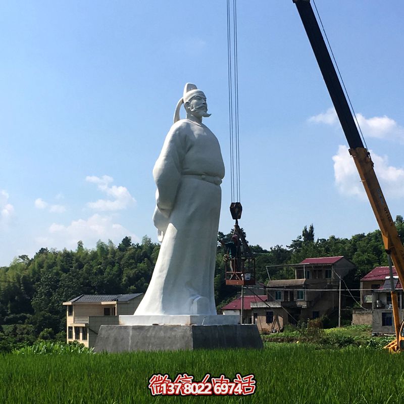 李白漢白玉雕塑，賞詩(shī)仙魅力，游覽大型景區公園