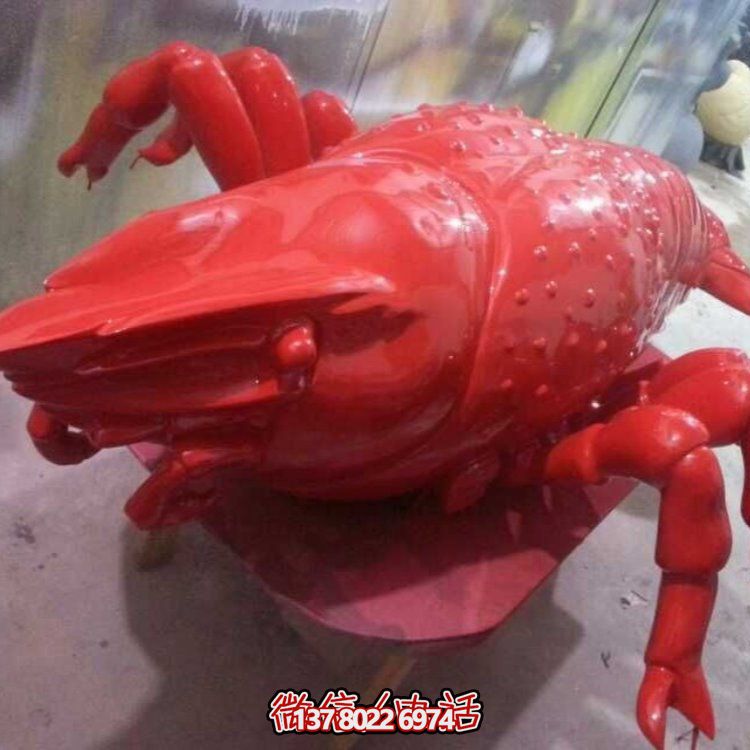 大型龍蝦雕塑裝飾品，點(diǎn)綴飯店、酒店門(mén)口