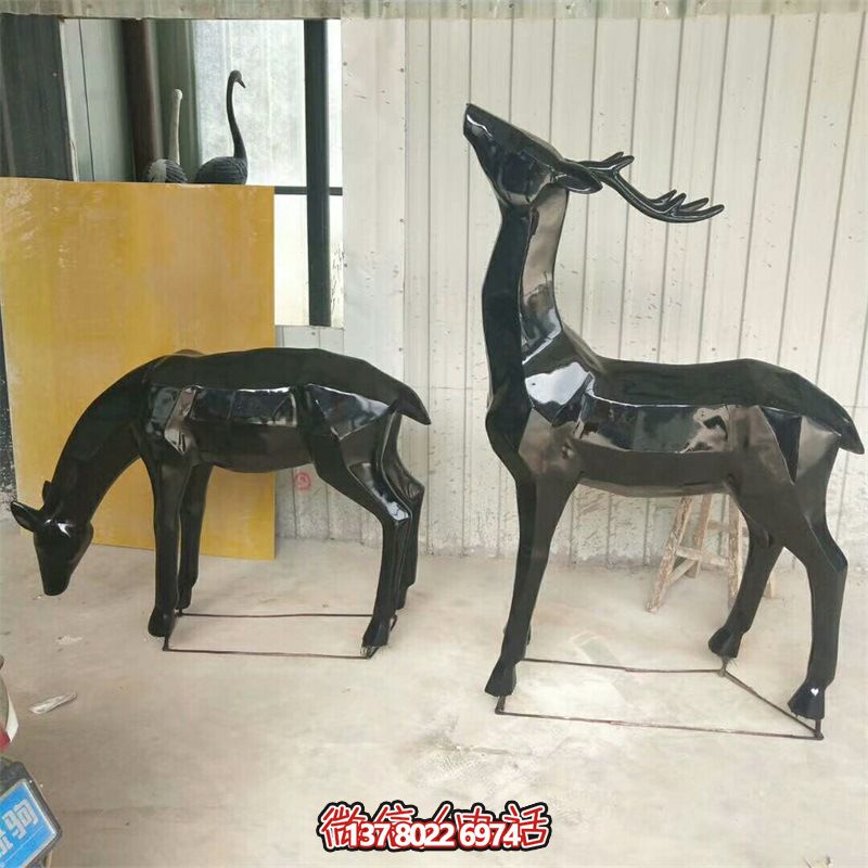幾何風(fēng)格戶(hù)外街道景觀(guān)裝飾品鹿雕塑 幾何風(fēng)格戶(hù)外街道景觀(guān)裝飾品鹿雕塑