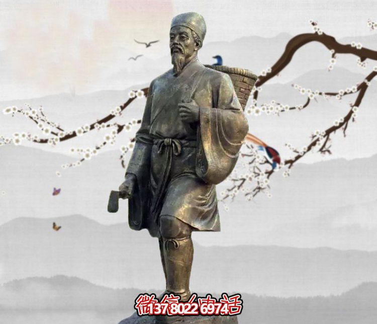 雕塑李時(shí)珍的傳奇，緬懷古老的采藥文化